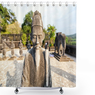 Personality  Tomb Of Khai Dinh Emperor In Hue, Vietnam. A UNESCO World Heritage Site. Shower Curtains