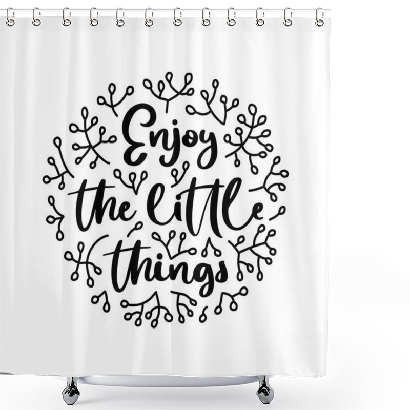 Personality  Vector typography motivational poster shower curtains