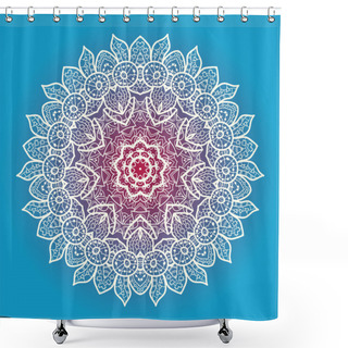 Personality  Oriental Mandala Motif Shower Curtains