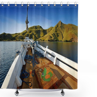 Personality  Komodo Islands From The Boat Shower Curtains
