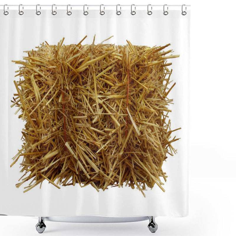 Personality  Bale-Of-Hay-Front-View Shower Curtains