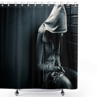 Personality  Depression Shower Curtains