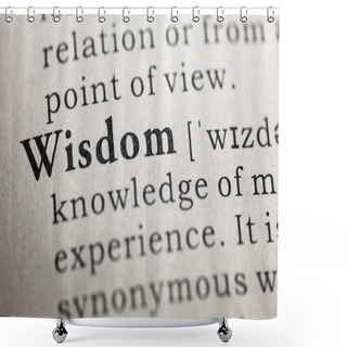 Personality  Wisdom Shower Curtains