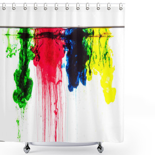 Personality  Colors In Water Shower Curtains