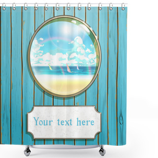 Personality  Sea Scape Shower Curtains