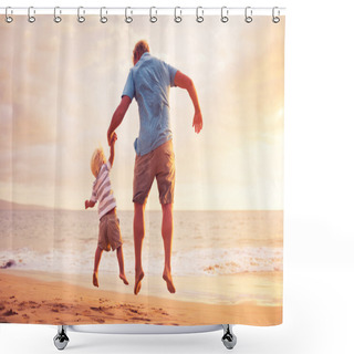 Personality  Father And Son Shower Curtains