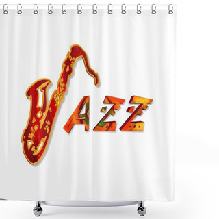 Personality  Jazz Shower Curtains