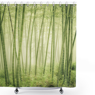 Personality  Bamboo Forest Shower Curtains