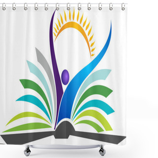Personality  Bright Education Logo Shower Curtains