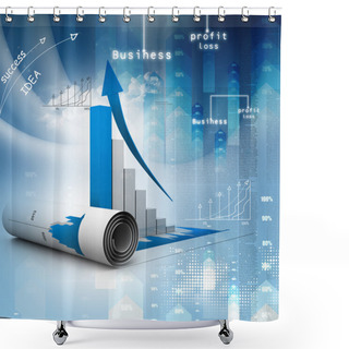 Personality  Business Graph Shower Curtains