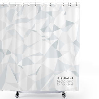 Personality  Abstract Vector Crumpled Paper Banner Shower Curtains