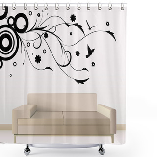 Personality  Wall Decoration Shower Curtains