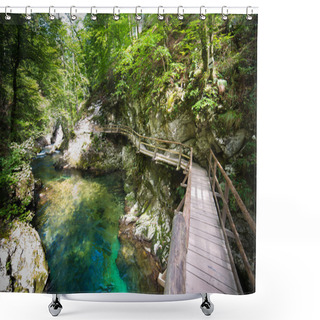 Personality  Vintgar Canyon Shower Curtains