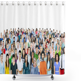Personality  Multiethnic Group Of People Shower Curtains