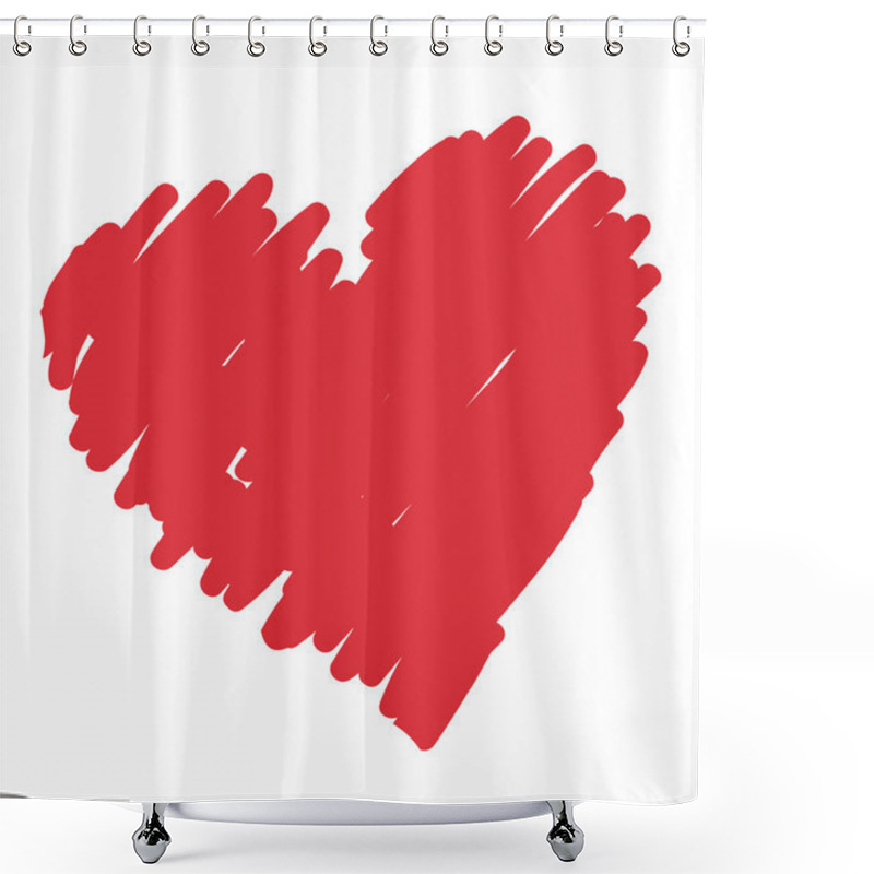 Personality  Heart Shower Curtains