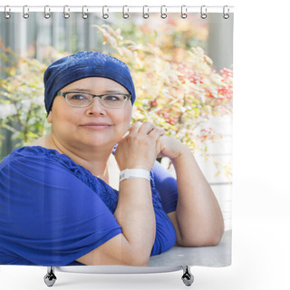 Personality  Female Breast Cancer Patient Shower Curtains