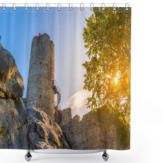 Personality  Medieval Castle Tower Shower Curtains