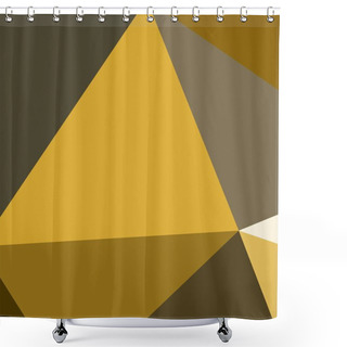 Personality  Abstract Background Multicolor Geometric Poligonal. Shower Curtains