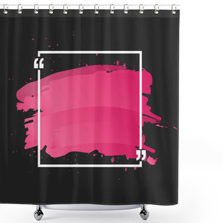 Personality  Quote Text Bubble. Commas, Note, Message And Comment. Design Element Shower Curtains
