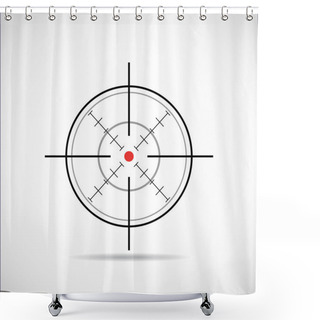 Personality  Crosshair Symbol Shower Curtains