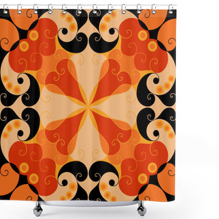 Personality  Abstract Patterned Background Shower Curtains