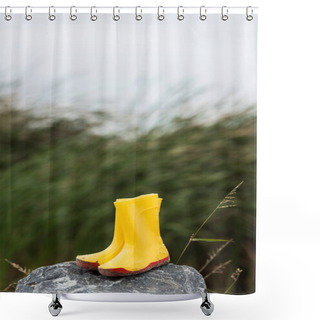Personality  Rain Boots Shower Curtains