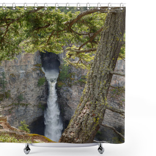 Personality  Canyon Near Spahats Falls Shower Curtains