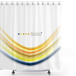 Personality  Colorful Blurred Stripes, Abstract Background Shower Curtains