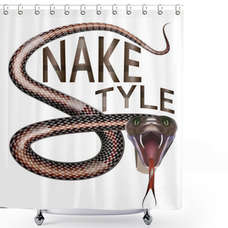 Personality  Snake Style Shower Curtains