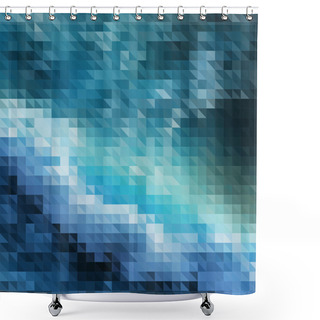 Personality  Vector Mosaic Background. Vector Illustration.  Shower Curtains