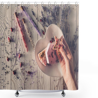 Personality  Hand Holding Star Shaped Soap Shower Curtains