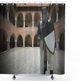 Personality  Medieval Knight Shower Curtains