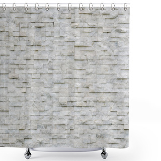 Personality  Modern Pattern Of Real Stone Wall Shower Curtains