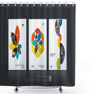 Personality  Brochure Template Layout Collection, Cover Design Annual Report, Shower Curtains