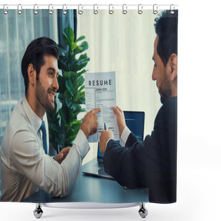 Personality  Positive And Friendly Interview With Candidate Feeling Confident And Happy. Interviewer And Candidate Had Great Conversation About Candidates Qualifications And Application For Position. Fervent Shower Curtains