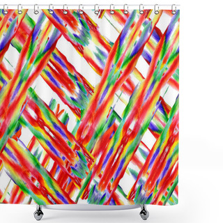 Personality  Watercolor Seamless Pattern. Shower Curtains