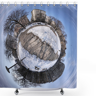 Personality  Tiny Planets Shower Curtains