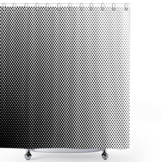 Personality  Halftone Background, Abstract Geometric Shape. Shower Curtains