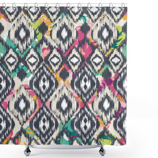 Personality  Seamless Ethnic Vector Print Pattern Shower Curtains
