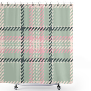 Personality  Textile Design Of Textured Plaid. Checkered Fabric Pattern Tartan For Shirt, Dress, Suit, Wrapping Paper Print, Invitation And Gift Card. Shower Curtains