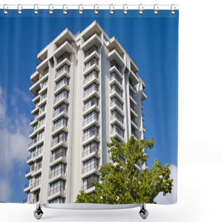 Personality  Apartment Building Shower Curtains