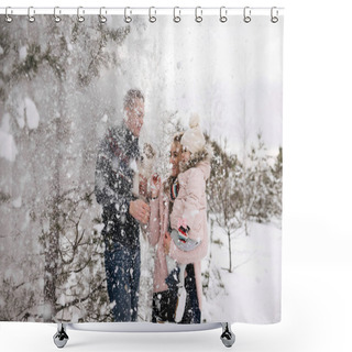 Personality  Snow Shower Curtains