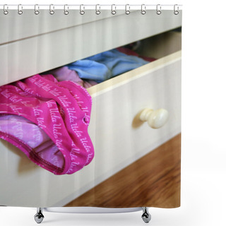 Personality  Open Drawer Shower Curtains