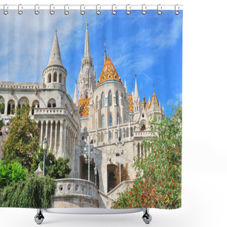 Personality  Budapest. Fisherman's Bastion And St. Matthias Church Shower Curtains