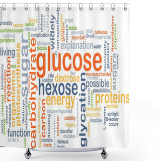Personality  Glucose Background Concept Shower Curtains