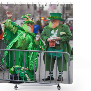Personality  St. Patrick's Day Parade New York 2013 Shower Curtains