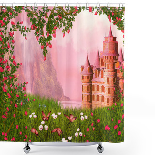 Personality  Fairy Tale Landscape Shower Curtains