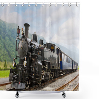 Personality  Vintage Steam Train Shower Curtains