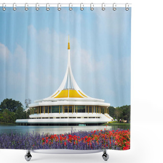Personality  Ratchamangkhala Pavilion At Suan Luang Rama IX Public Park In Ba Shower Curtains