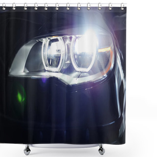 Personality  Headlight Shower Curtains
